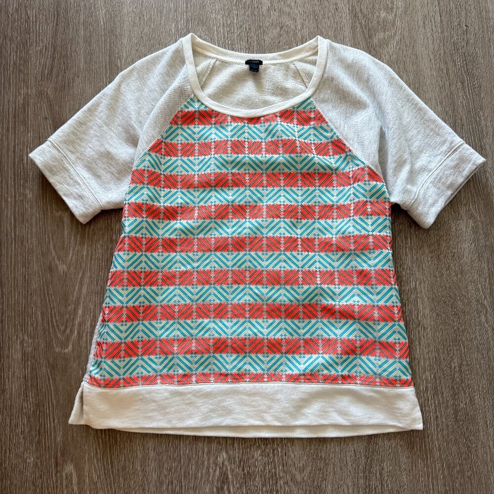 J Crew Vintage Short Sleeve Sweatshirt